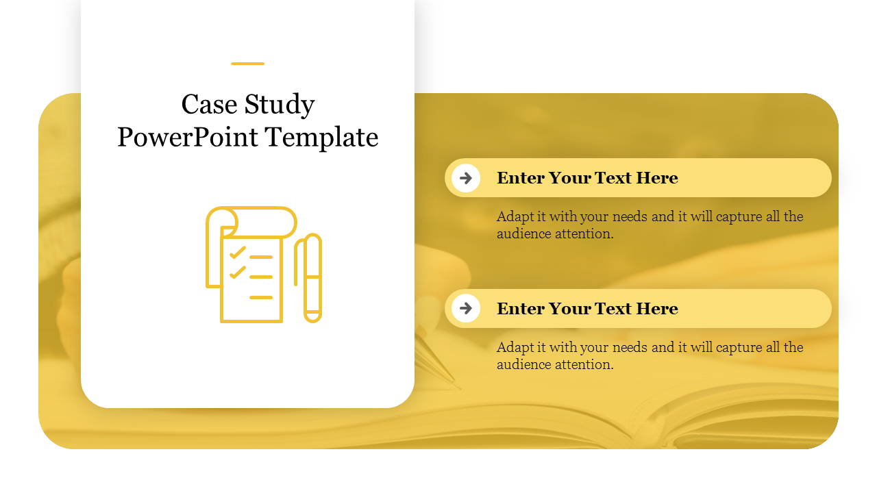 Case Study PowerPoint Template-2-Yellow